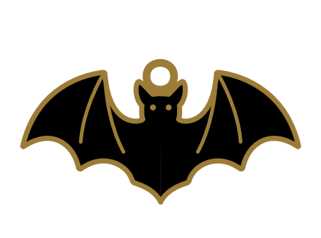 Bat Collar Charm