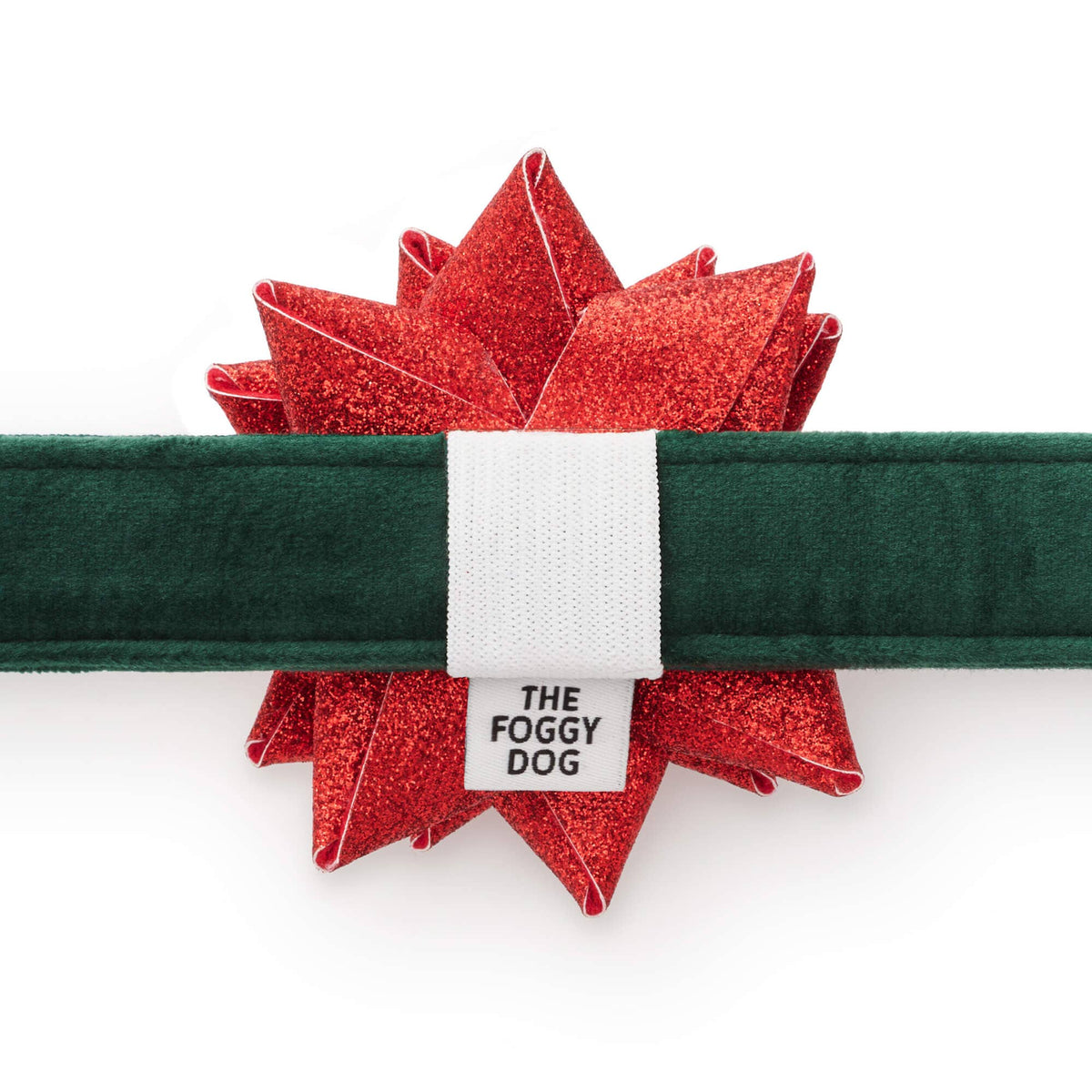 Foggy Dog - Red Gift Bow Dog Collar Attachment