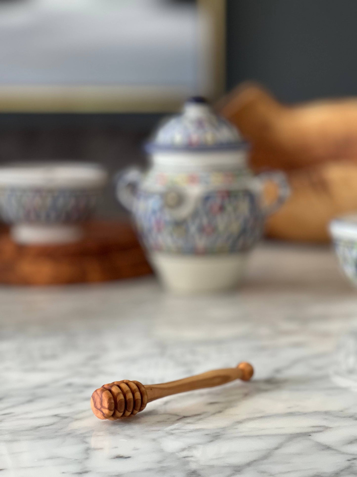 Olive Wood Honey Dipper
