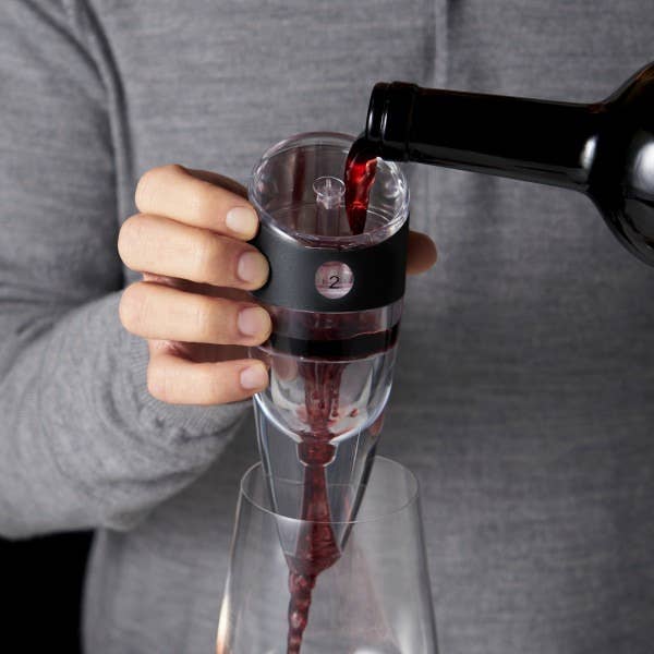 Alchemi Adjustable Aerating Wine Pourer w/ Stand