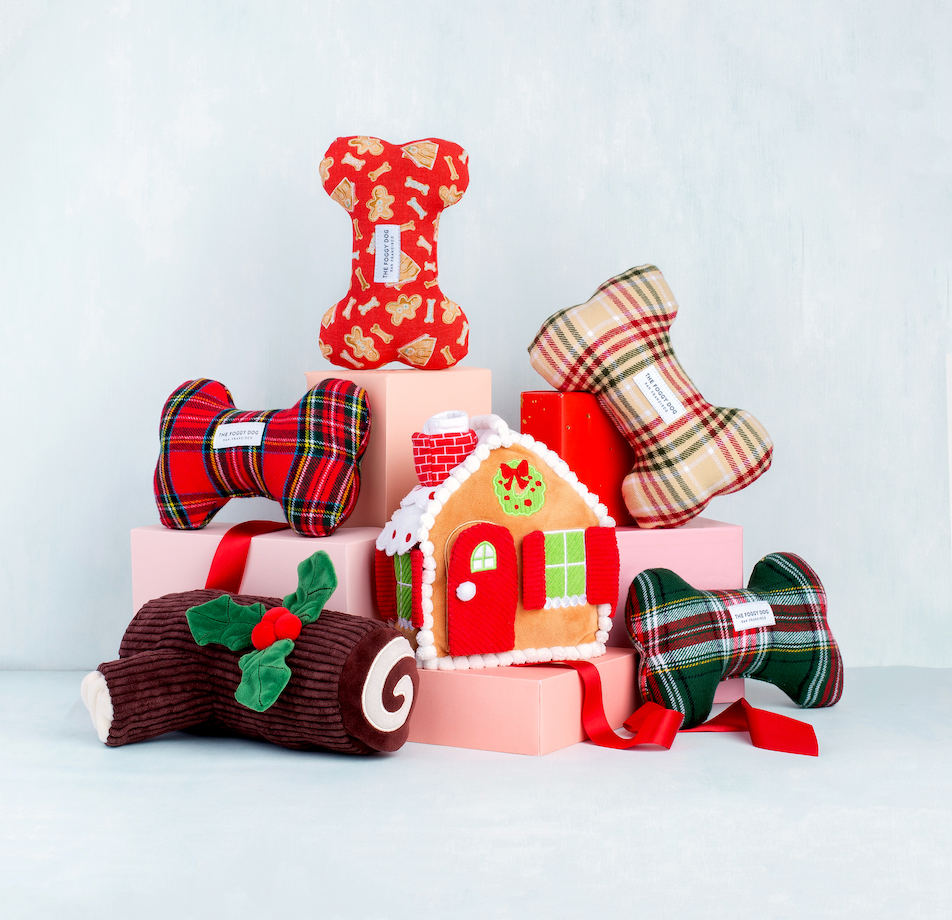 Foggy Dog Yule Log Interactive Snuffle Holiday Dog Toy