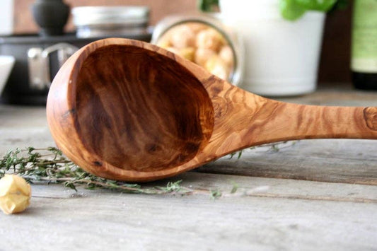 Wooden ladle