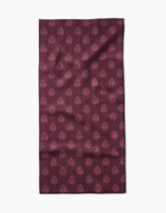 Autry Maroon Bar Towel