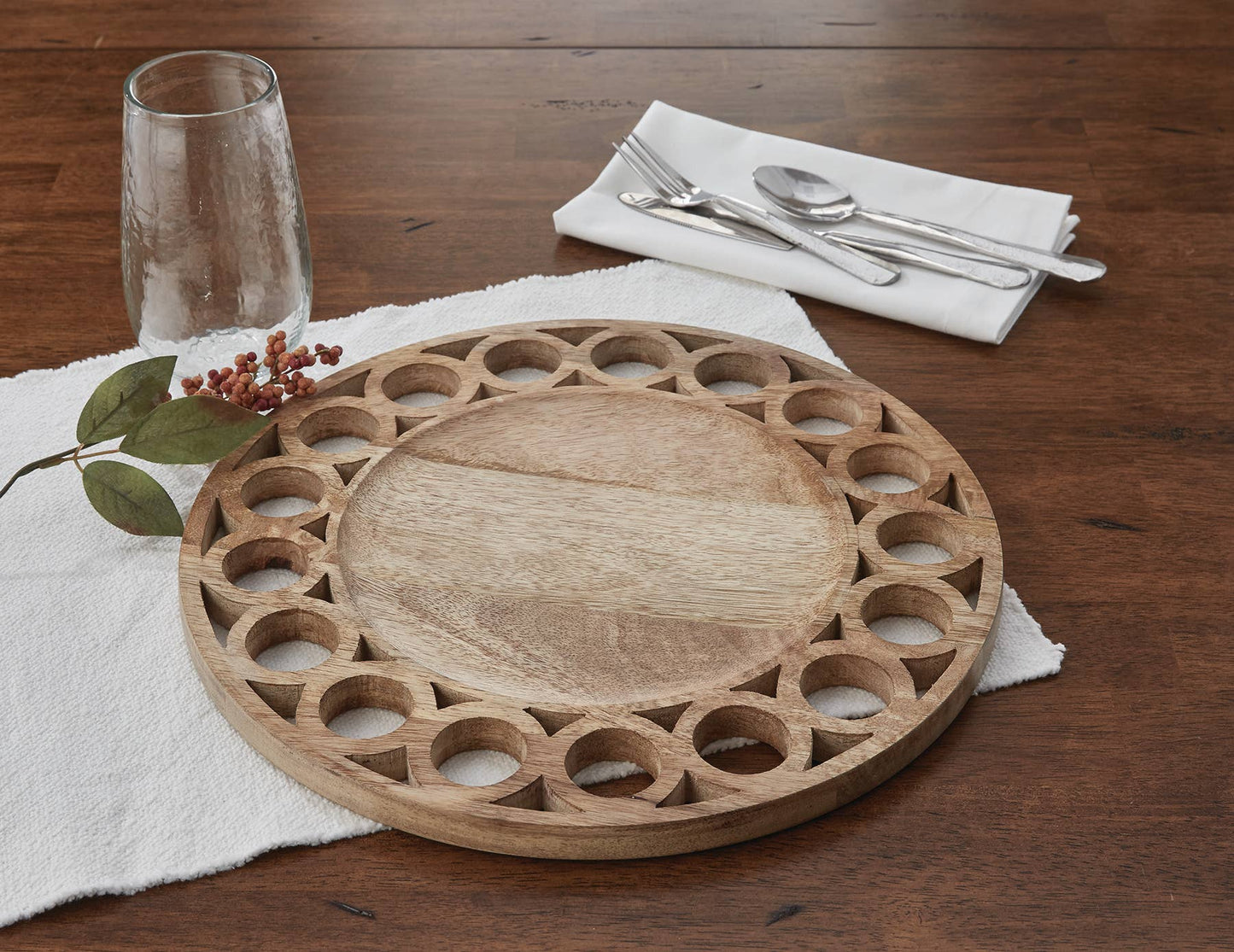 Wooden Circles Charger