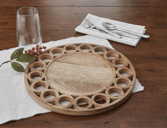 Wooden Circles Charger