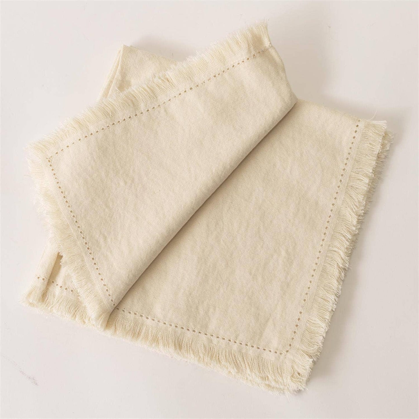 Stonewashed Linen Napkin Creme - set of 4