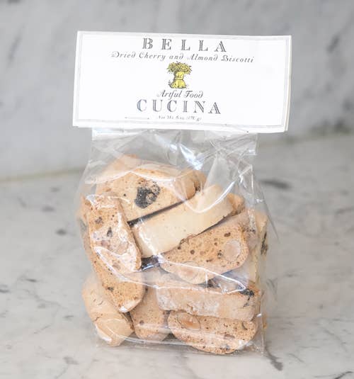 Bella Cucina 意式脆饼（干樱桃杏仁味）袋装 - 6盎司