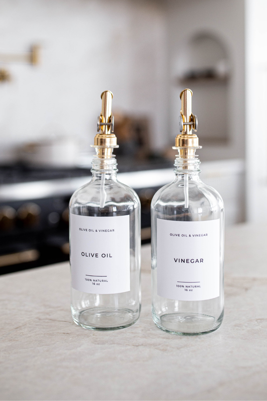 Glass Olive Oil & Vinegar Dispenser