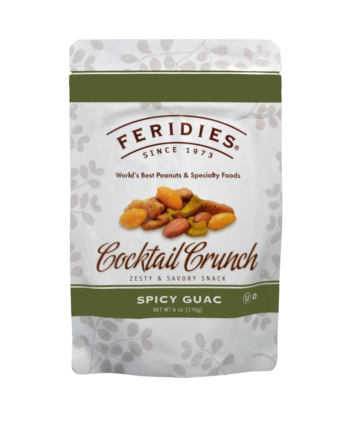 6oz Stand up Pouch Cocktail Crunch Spicy Guac Snack Mix