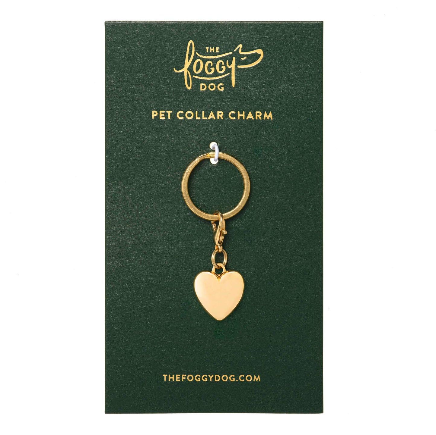Heart of Gold Collar Charm