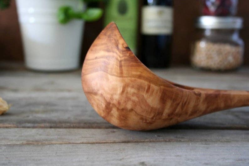 Wooden ladle