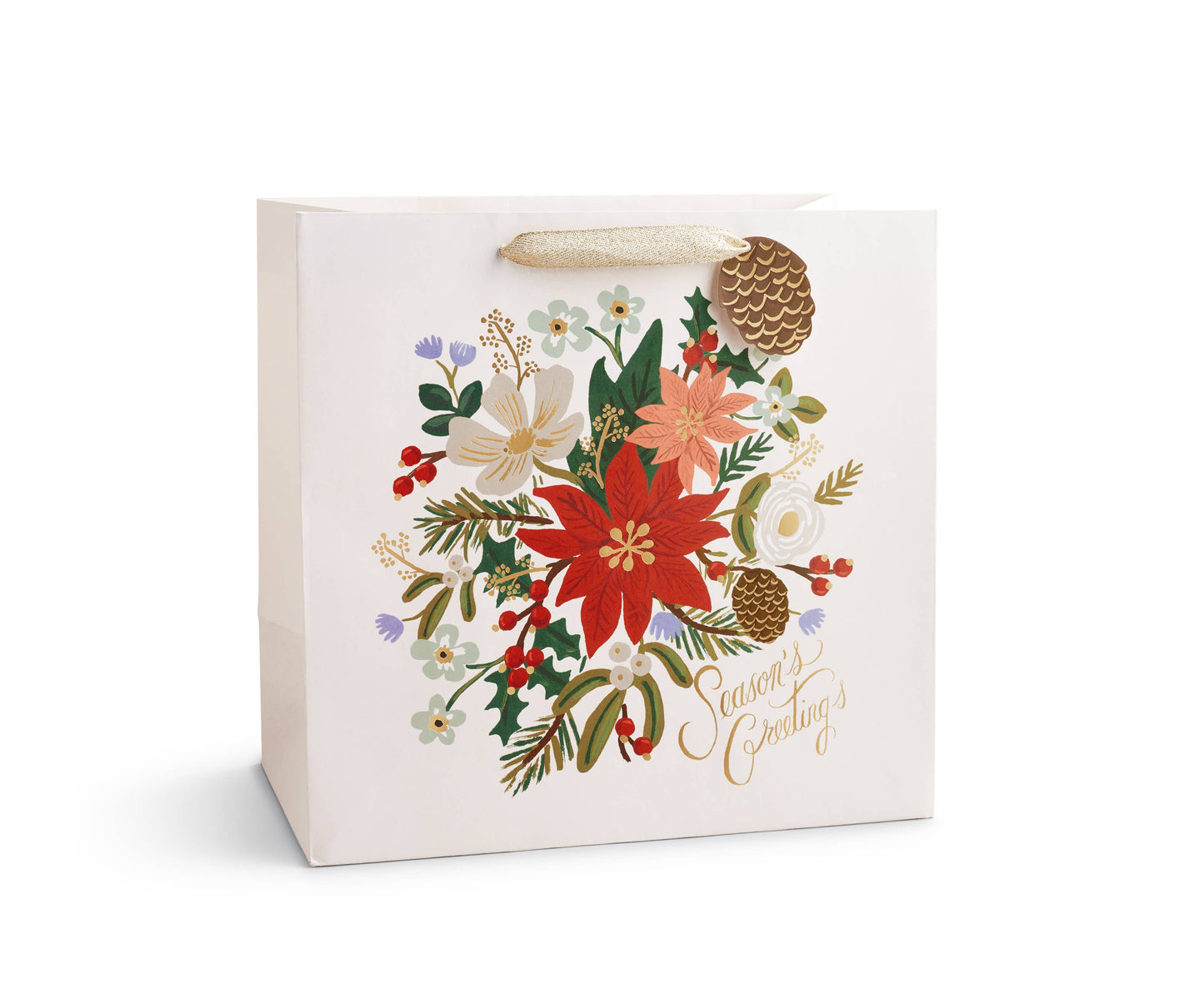 Rifle Paper Holiday Bouquet Gift Bag