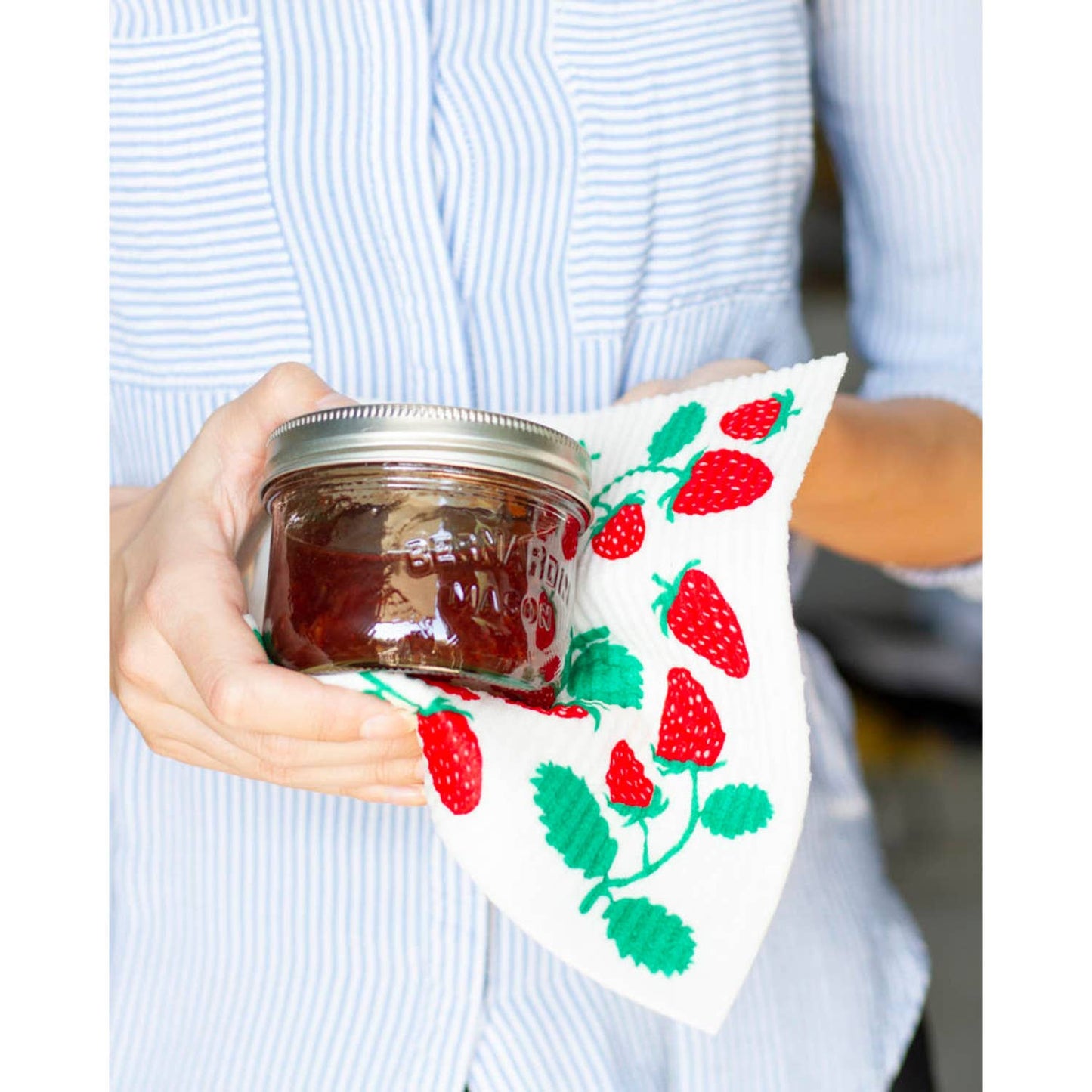 Strawberries Swedish Dishcloth