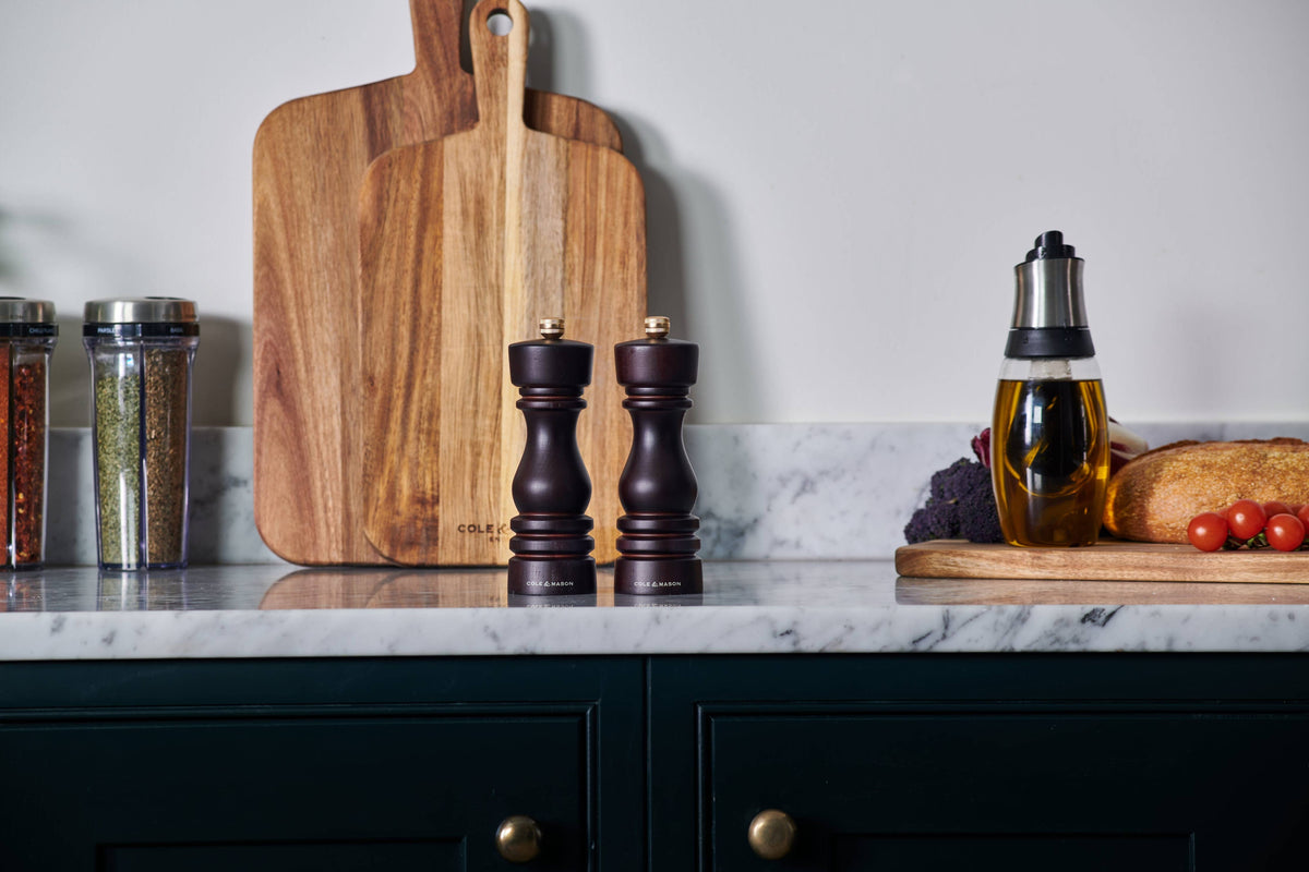 Cole & Mason London Chocolate Wood Salt & Pepper Mill Set