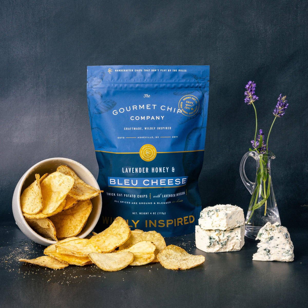 Lavender Honey Blue Cheese Thick Cut Potato Chips