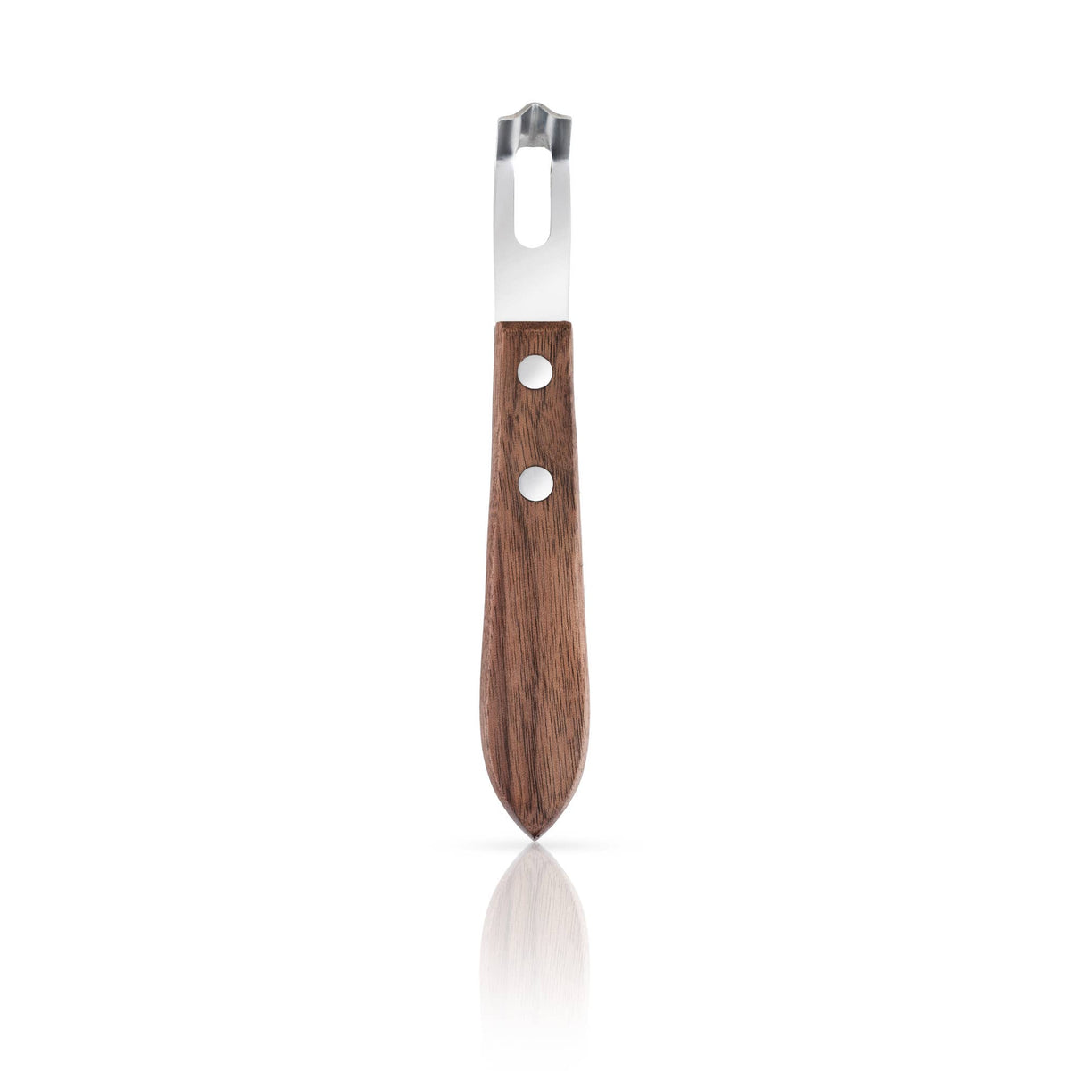 Viski Professional Channel Knife w Black Walnut Wood Handle