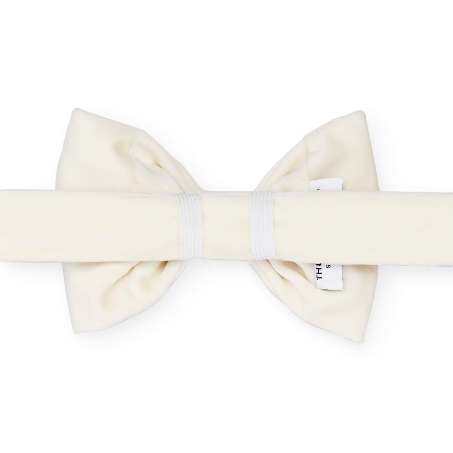 Foggy Dog - Ivory Velvet Dog Bow Tie