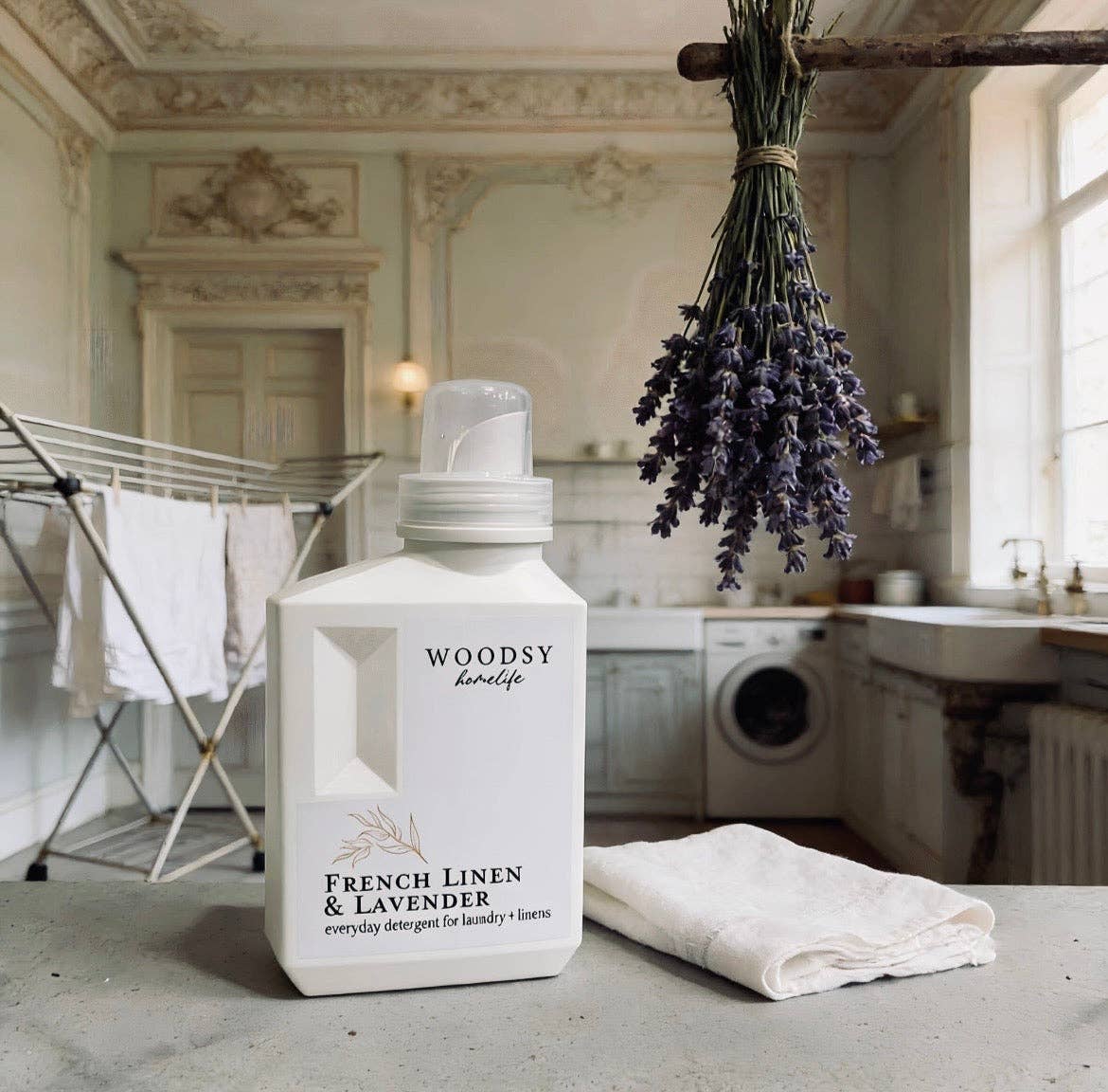 Woodsy Homelife - French Linen & Lavender-Everyday Detergent forLaundry&Linens