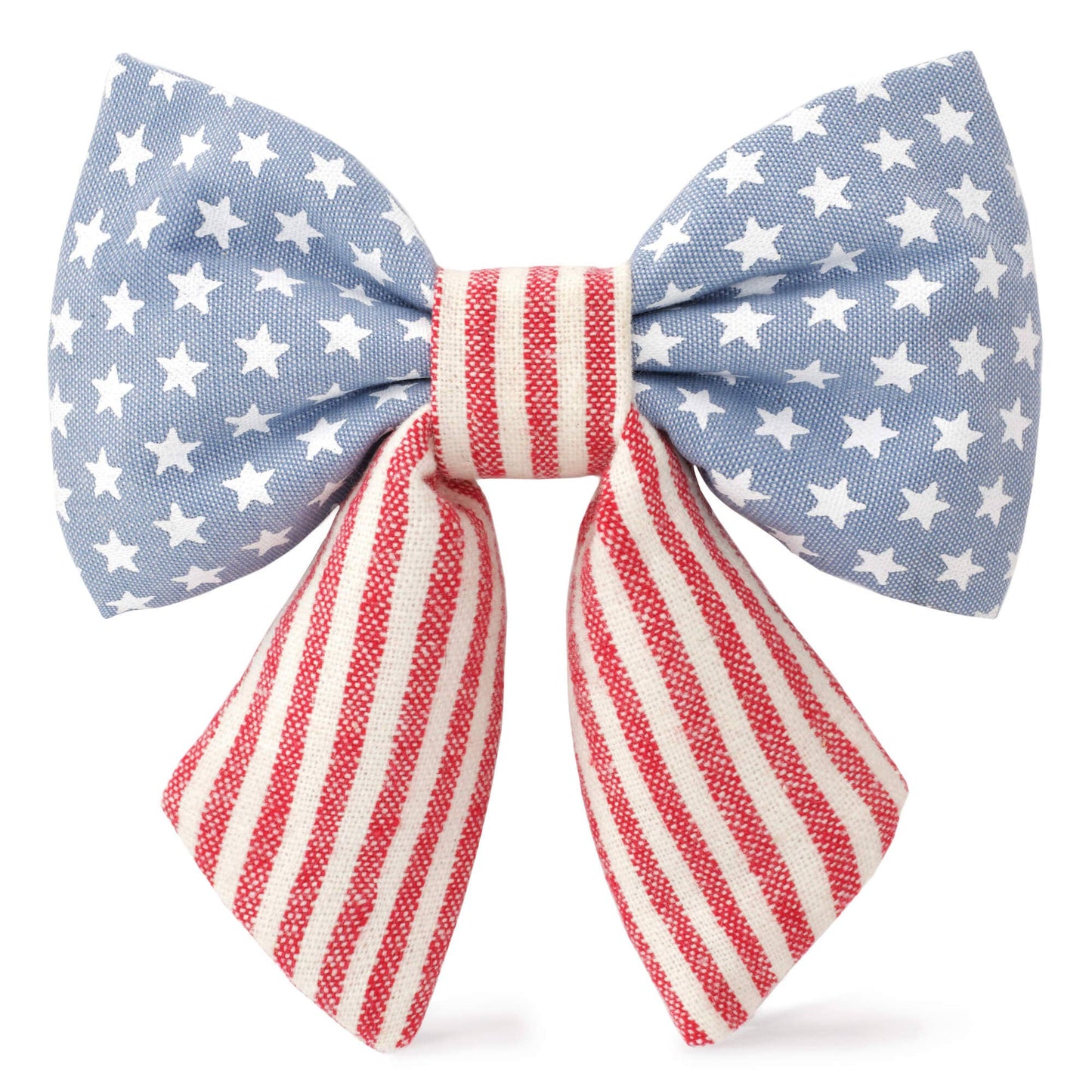 Stars and Stripes Summer Memorial Day Lady Dog Bow