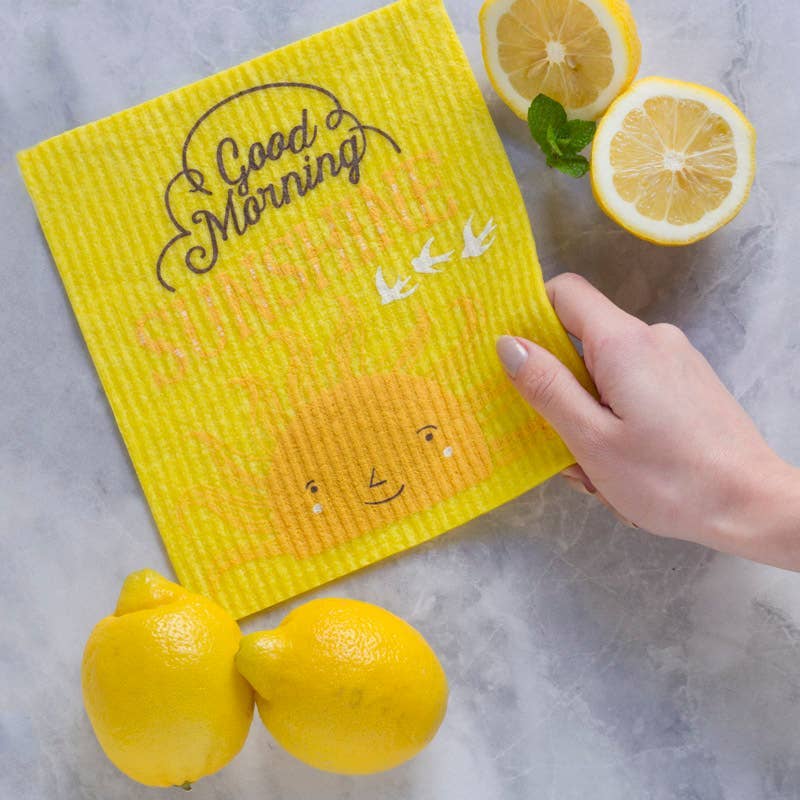 Good Morning Sun Swedish Dishcloth
