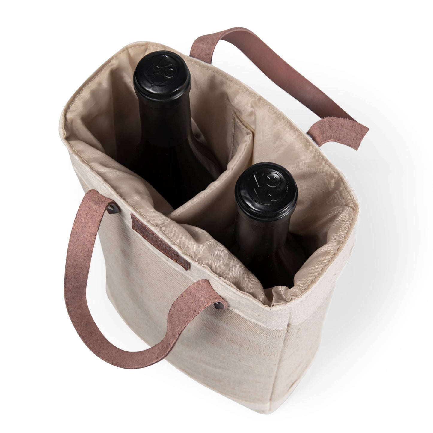 Pinot - Jute 2 Bottle Insulated Wine Bag