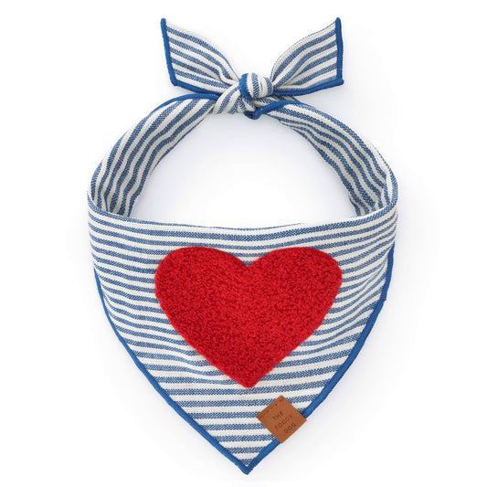 Heart Applique Dog Bandana