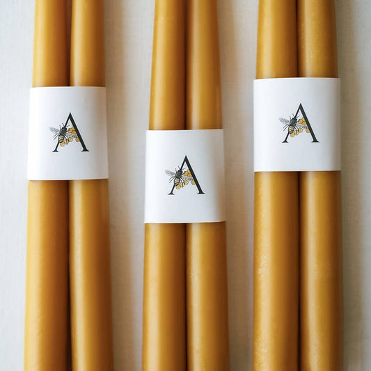 Beeswax Taper Candlesticks