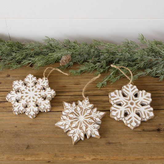 Frosty Snowflake Ornaments