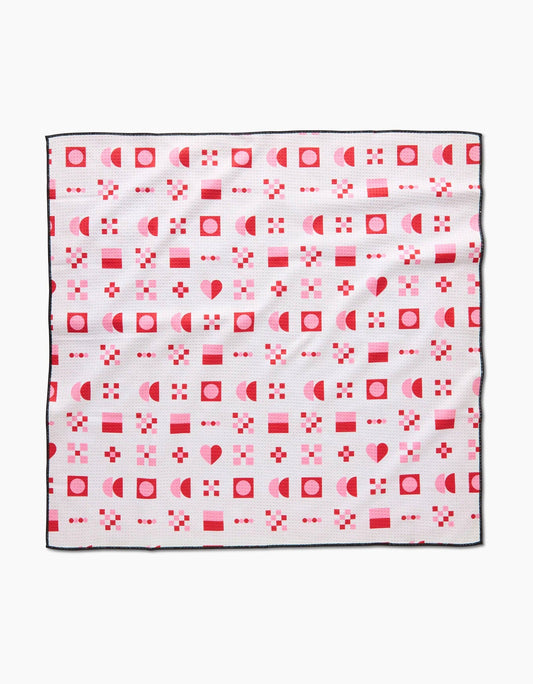 Heart Quilt Dog Towel
