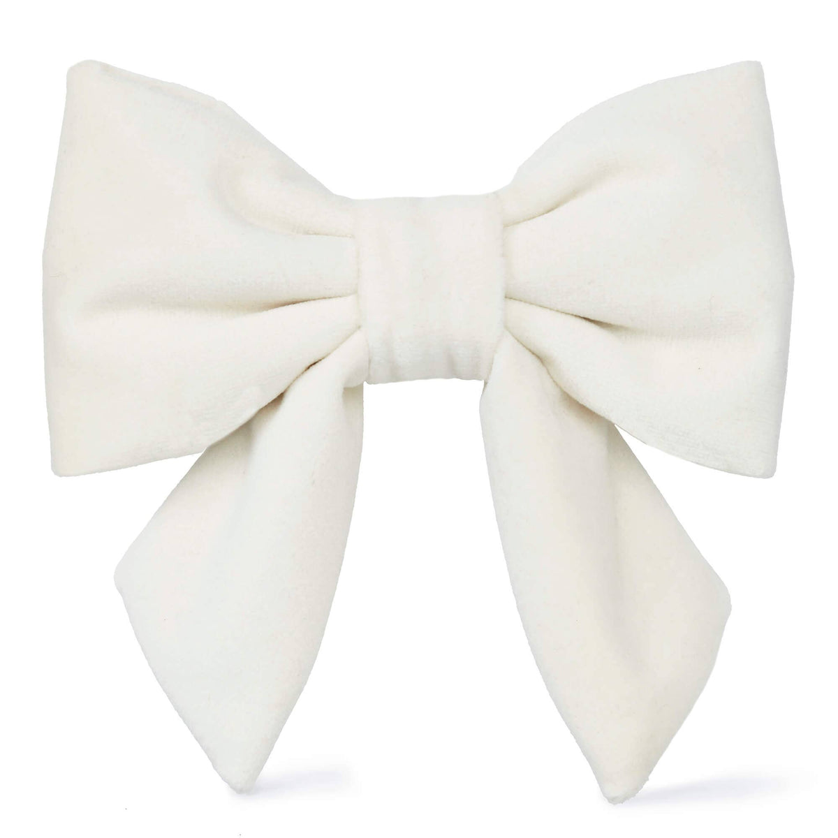 Foggy Dog - Ivory Velvet Lady Dog Bow