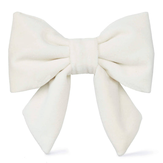Foggy Dog - Ivory Velvet Lady Dog Bow