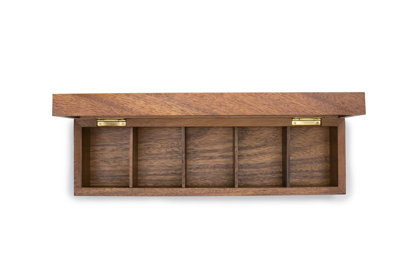 Ironwood Townhouse Tea Box, Acacia, 14.25" x 4" x 3.5"