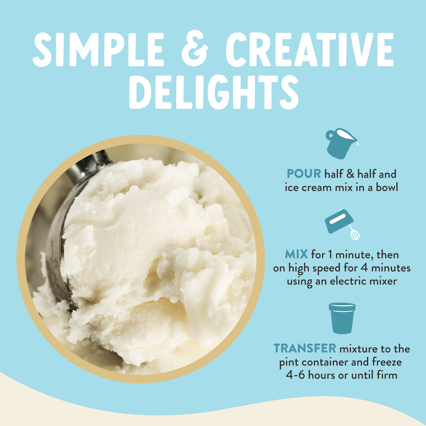 True Scoops Vanilla Ice Cream Mix