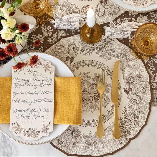 Brown Asiatic Pheasant Placemat