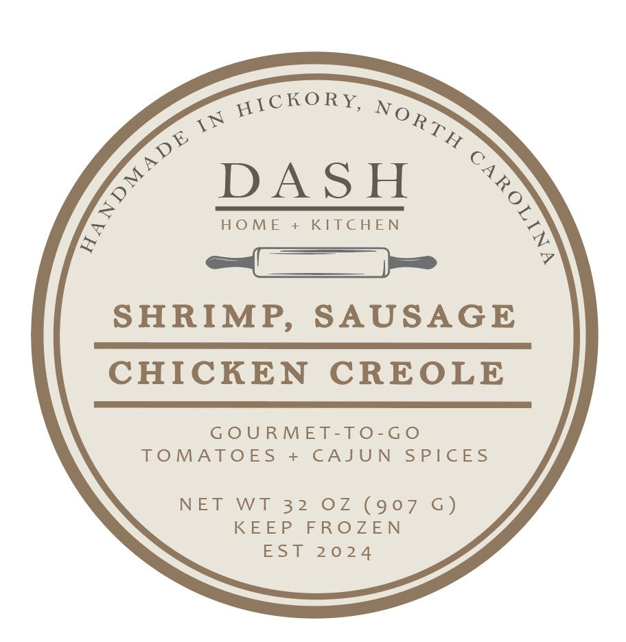 DASH Gourmet-to-Go, Shrimp, Creole, + Chicken Creole