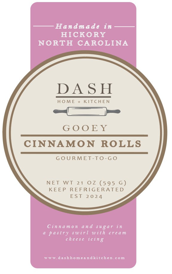 DASH Gourmet-to-Go, Gooey Cinnamon Rolls
