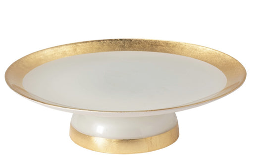 Casafina - Camilla Assiette à pied dorée en verre Camilla