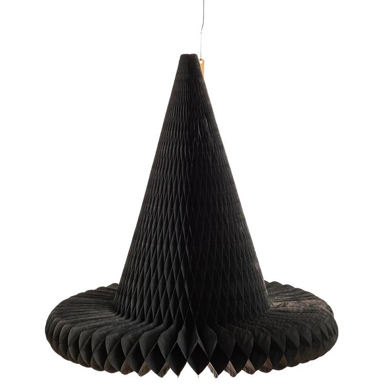 Honeycomb Witch Hat - Black Large