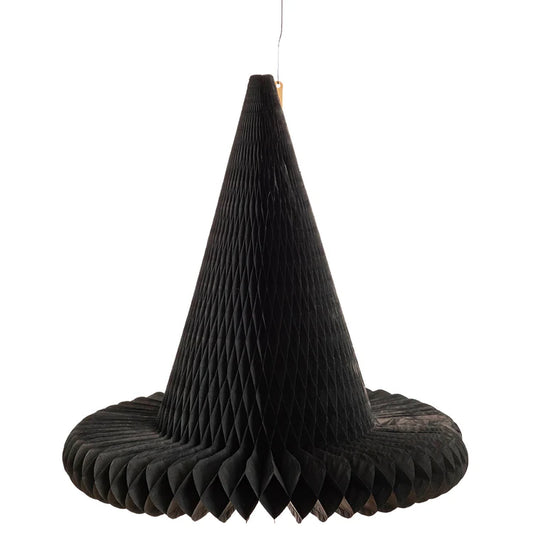 Honeycomb Witch Hat - Black Large