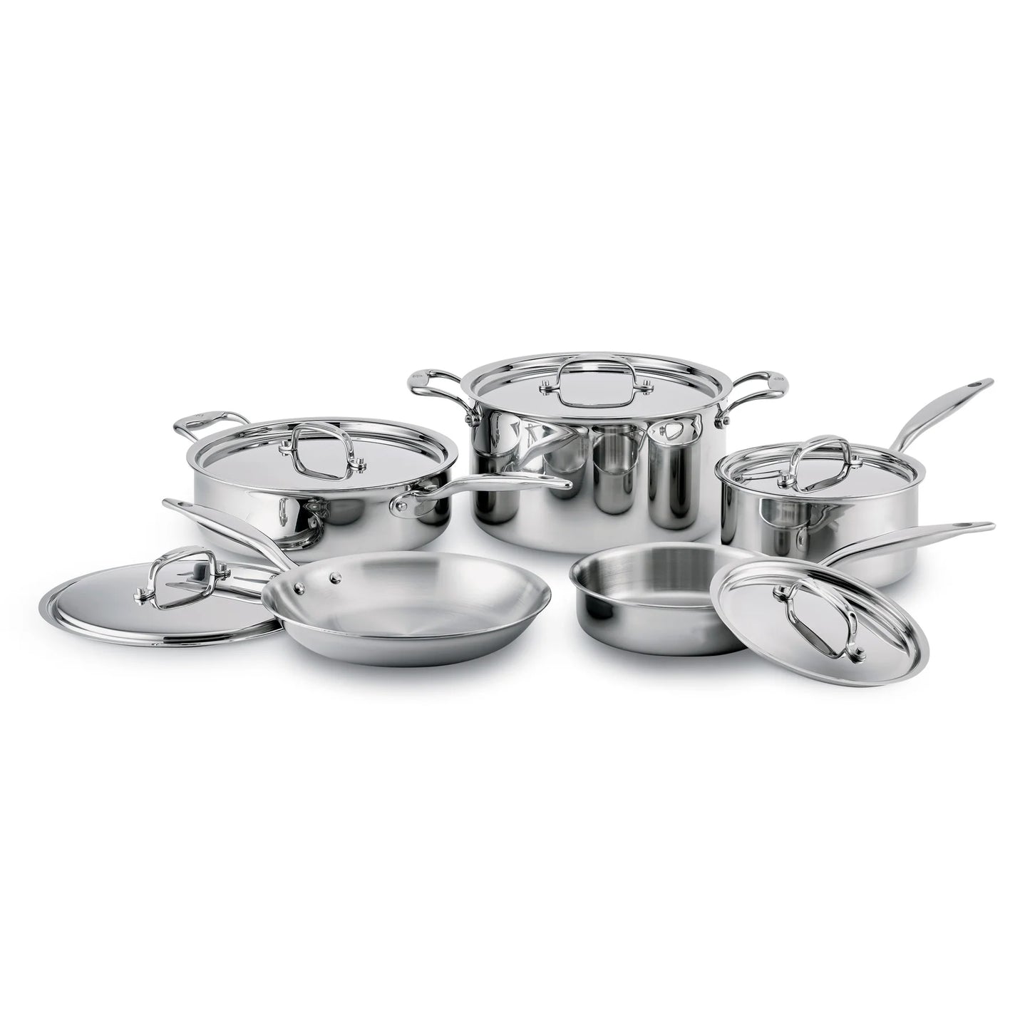 Heritage Steel 316Ti Titanium Series - 10 Piece Cookware Set