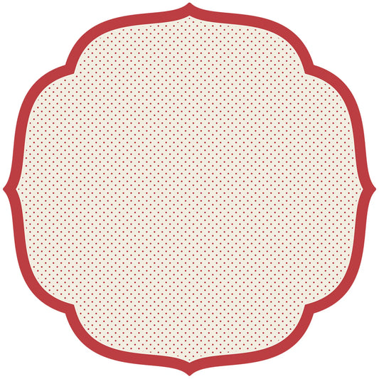 Hester and Cook Red Swiss Dot Placemat