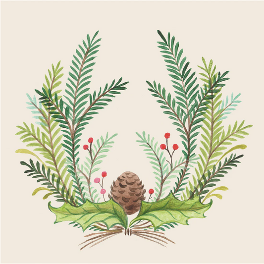 Hester and Cook Christmas Sprigs Napkins