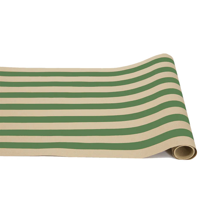 Moss Classic Stripe Table Runner