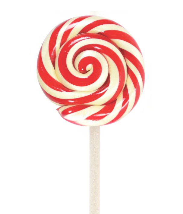 Handmade Round Peppermint Lollipop
