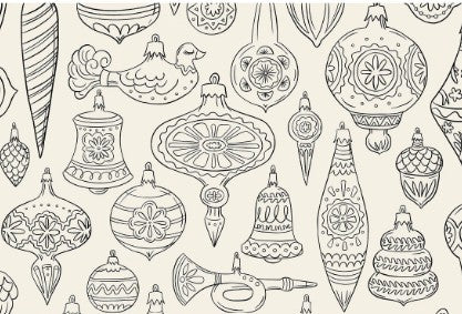Hester & Cook Christmas Coloring Double-Sided Paper Placemat