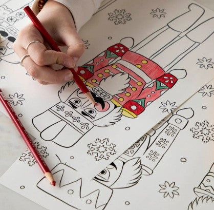 Hester & Cook Christmas Coloring Double-Sided Paper Placemat