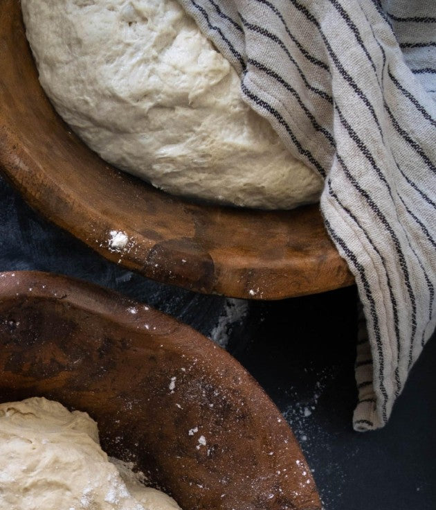 Found Dough Bowl Natural Wash Small