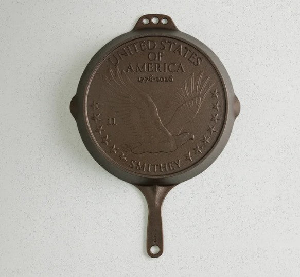 Limited Edition Smithey Ironware Cast Iron No. 11 American Anniversary Skillet