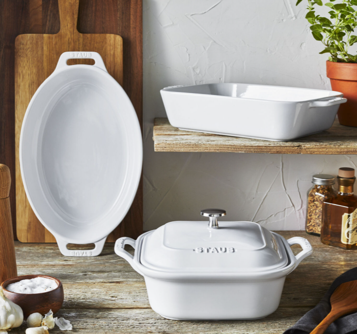 STAUB 4-pc, Mixed Baking Dish Set, White