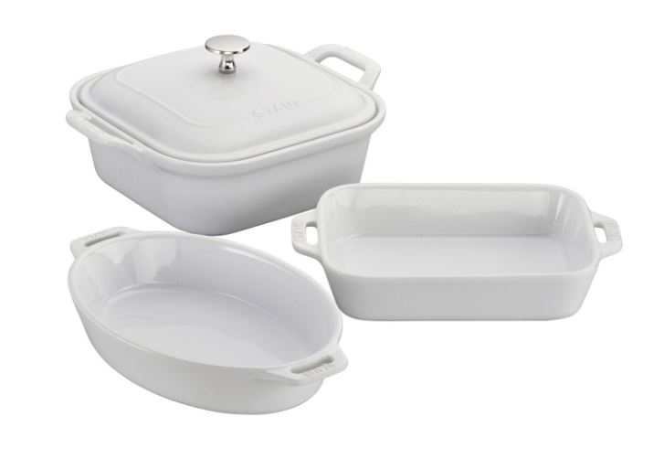 STAUB 4-pc, Mixed Baking Dish Set, White